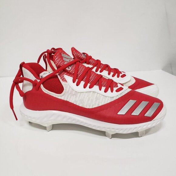 Adidas Men\'s Icon‎ V Bounce Iced Out Metal Baseball Cleats, Red - Size US 12 main image 5